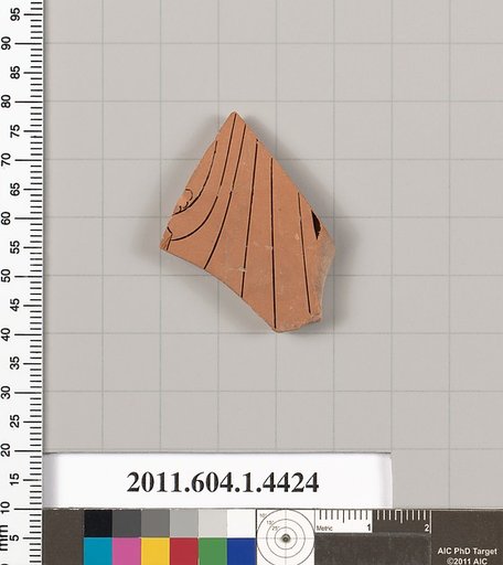Terracotta fragment of a kylix (drinking cup)