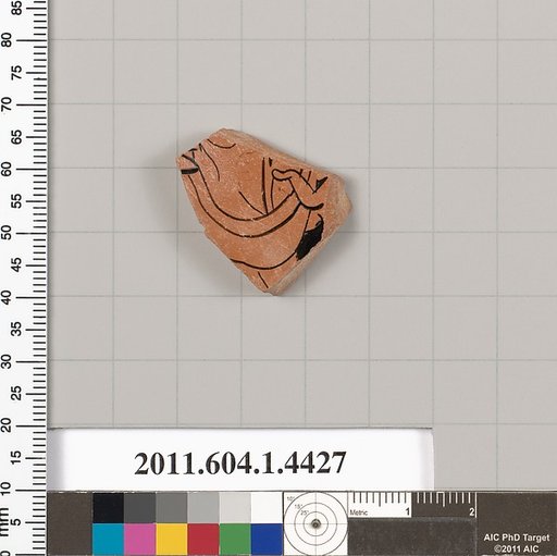Terracotta fragment of a kylix (drinking cup)