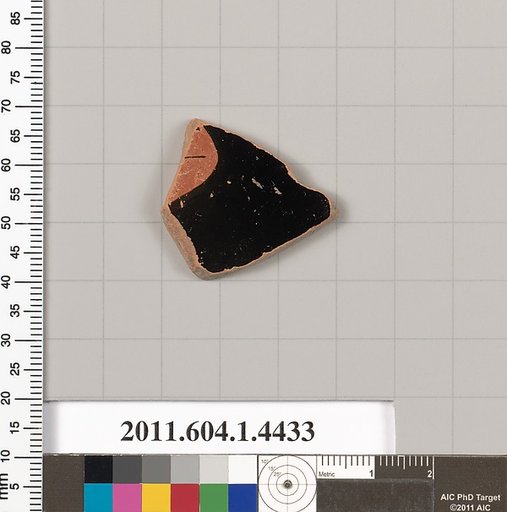 Terracotta fragment of a kylix (drinking cup)