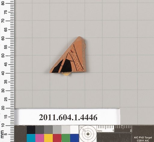 Terracotta fragment of a kylix (drinking cup)