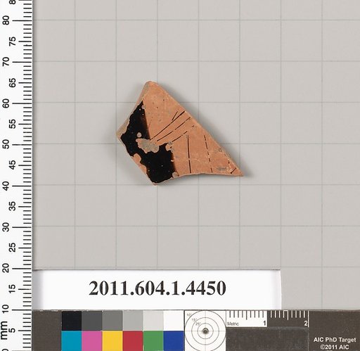 Terracotta fragment of a kylix (drinking cup)