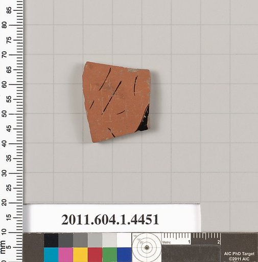 Terracotta fragment of a kylix (drinking cup)