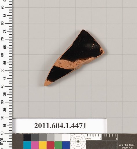 Terracotta fragment of a kylix (drinking cup)