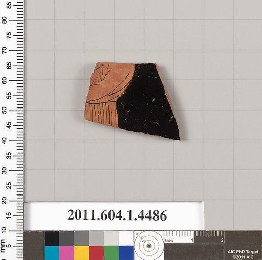 Terracotta fragment of a kylix (drinking cup)