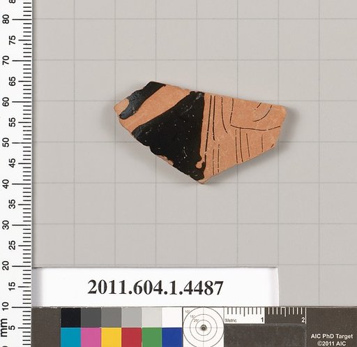 Terracotta fragment of a kylix (drinking cup)