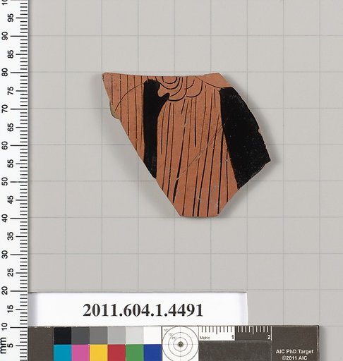 Terracotta fragment of a kylix (drinking cup)