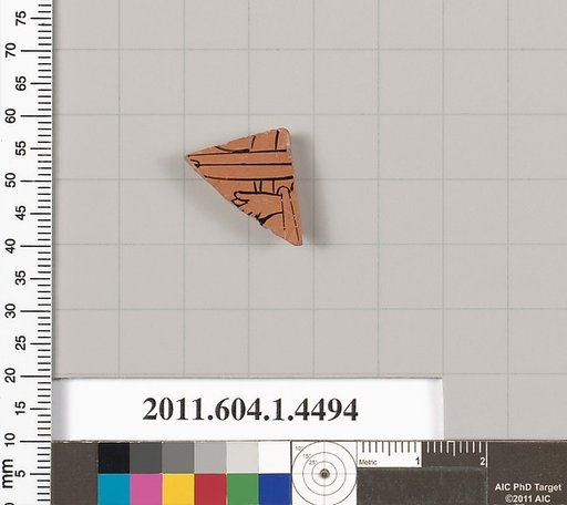 Terracotta fragment of a kylix (drinking cup)
