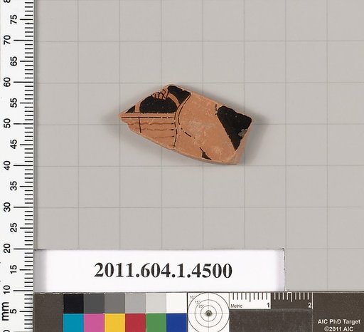 Terracotta fragment of a kylix (drinking cup)