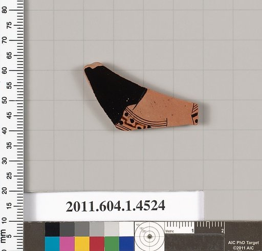 Terracotta fragment of a kylix (drinking cup)