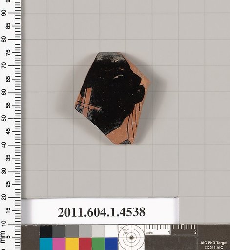 Terracotta rim fragment of a kylix (drinking cup)