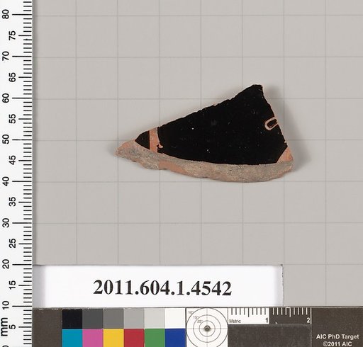 Terracotta fragment of a kylix (drinking cup)