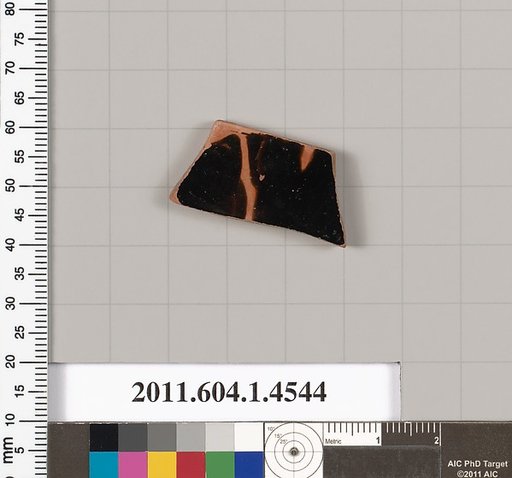 Terracotta fragment of a kylix (drinking cup)