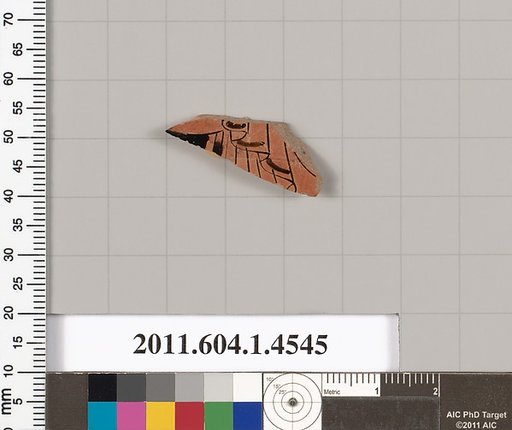 Terracotta fragment of a kylix (drinking cup)