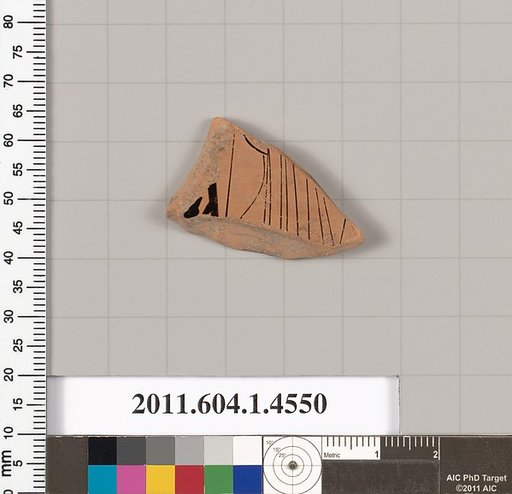 Terracotta fragment of a kylix (drinking cup)
