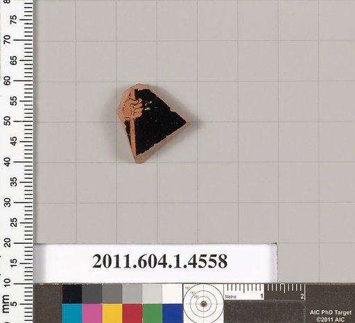 Terracotta fragment of a kylix (drinking cup)