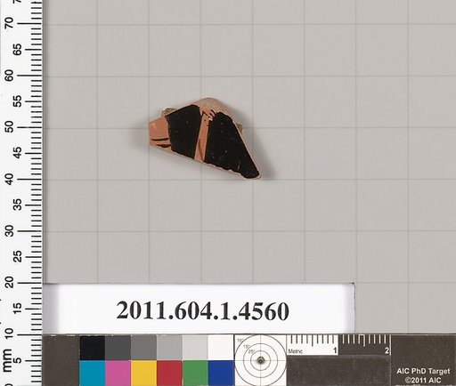 Terracotta fragment of a kylix (drinking cup)