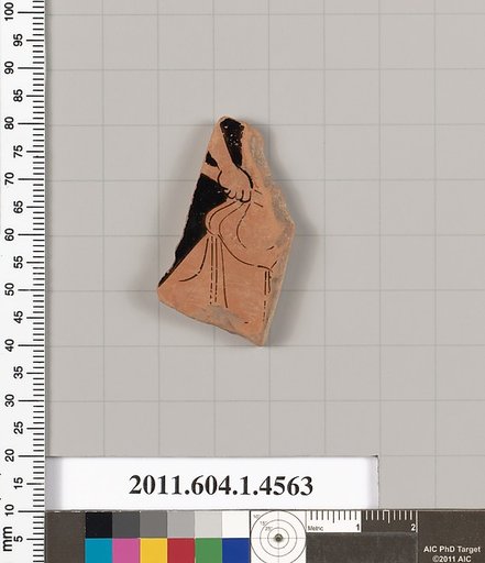 Terracotta fragment of a kylix (drinking cup)