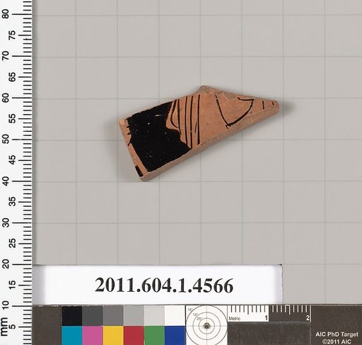 Terracotta fragment of a kylix (drinking cup)
