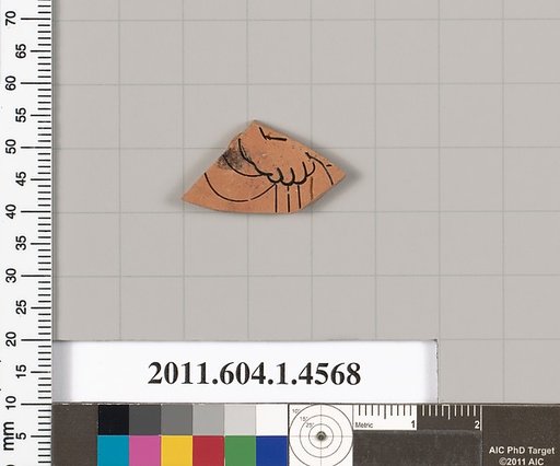 Terracotta fragment of a kylix (drinking cup)