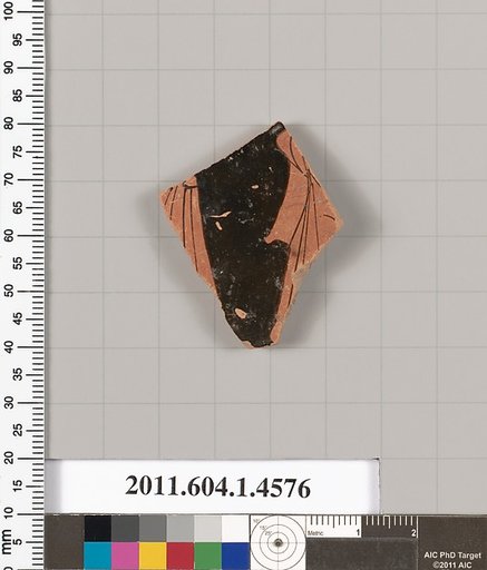 Terracotta fragment of a kylix (drinking cup)