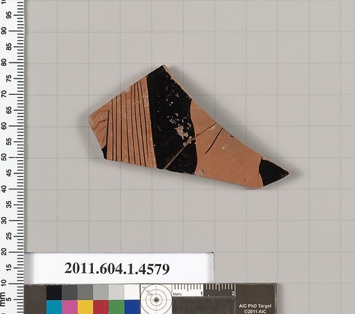 Terracotta fragment of a kylix (drinking cup)