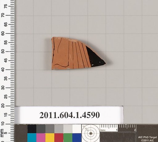 Terracotta fragment of a kylix (drinking cup)