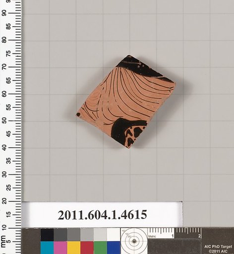 Terracotta fragment of a kylix (drinking cup)