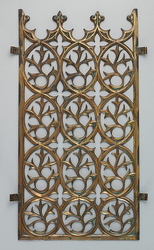 Decorative grill from the Palace of Westminster