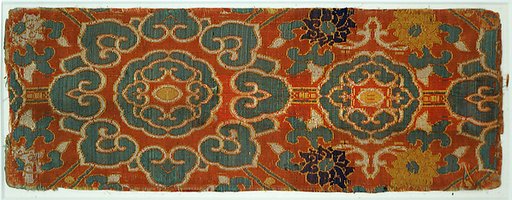 Sutra cover with geometric pattern