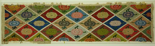 Textile with geometric pattern