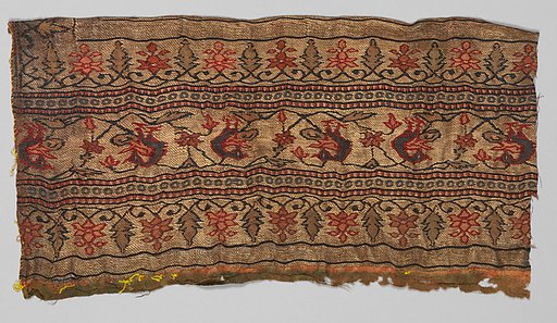 Four Chandanri Sari Border Fragments