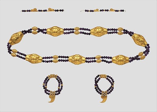 Feline-Headed Girdle, Anklets, and Bracelets of Princess Sithathoryunet