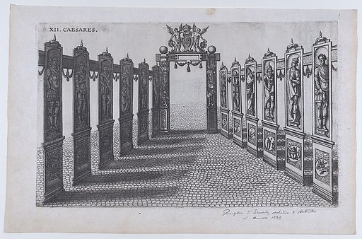 Plate XII: Caesares, from "Descriptio Publicae Gratulationis Spectaculorum et Ludorum, in Advent Sereniss"