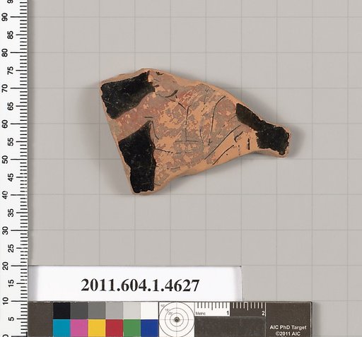 Terracotta fragment of a kylix (drinking cup)