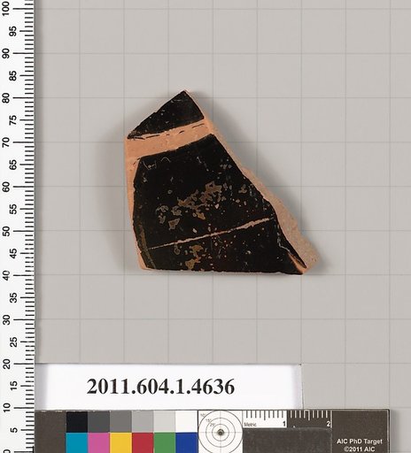 Terracotta fragment of a kylix (drinking cup)