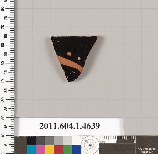 Terracotta fragment of a kylix (drinking cup)