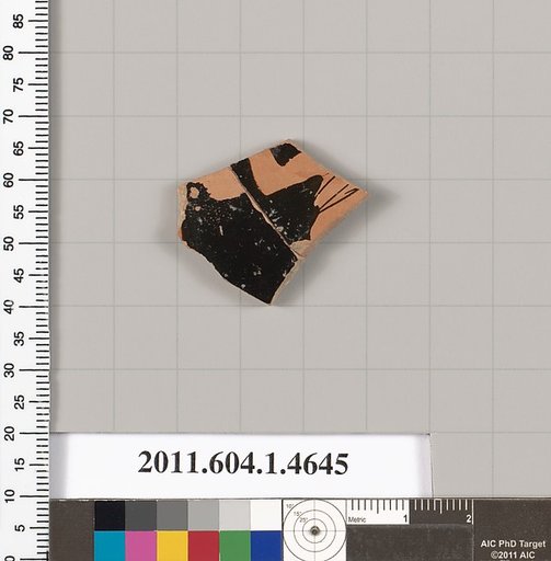 Terracotta fragment of a kylix (drinking cup)