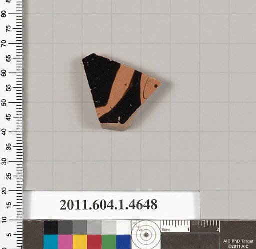 Terracotta fragment of a kylix (drinking cup)