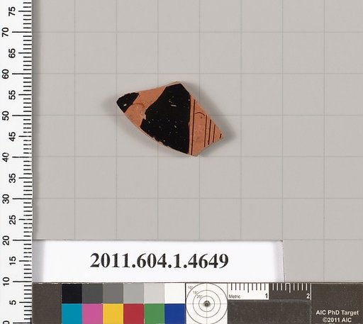 Terracotta fragment of a kylix (drinking cup)