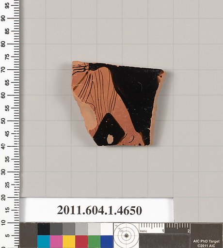 Terracotta fragment of a kylix (drinking cup)