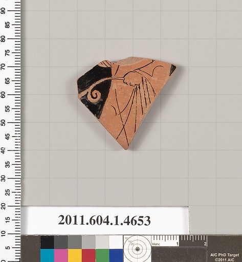 Terracotta fragment of a kylix (drinking cup)