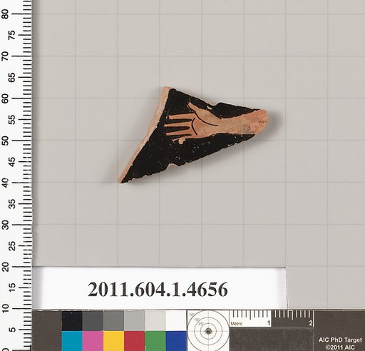 Terracotta fragment of a kylix (drinking cup)