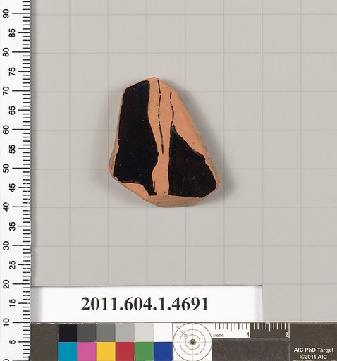 Terracotta fragment of a kylix (drinking cup)
