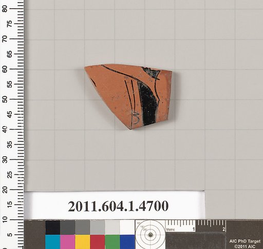Terracotta fragment of a kylix (drinking cup)
