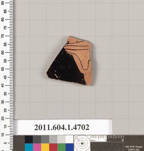 Terracotta fragment of a kylix (drinking cup)