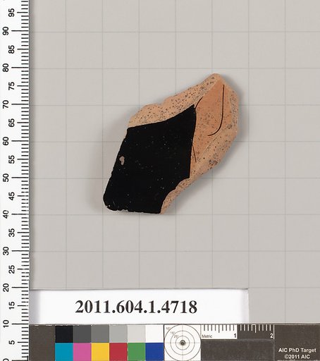 Terracotta fragment of a kylix (drinking cup)