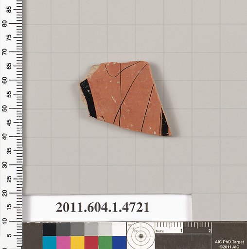 Terracotta fragment of a kylix (drinking cup)