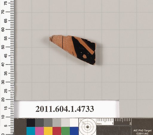 Terracotta fragment of a kylix (drinking cup)