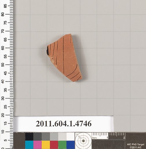 Terracotta fragment of a kylix (drinking cup)