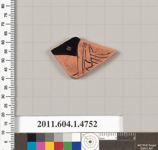 Terracotta fragment of a kylix (drinking cup)
